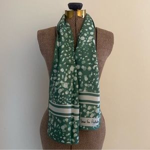 Vintage Diane Von Furstenberg Bubble Print Silk Scarf